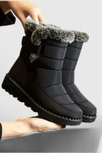 Sylvie - Women's Casual Waterproof Calf Boots with Faux Fur Lining
