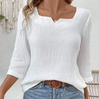 Talia | Women's Casual Crinkle Blouse