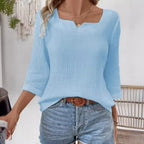 Talia | Women's Casual Crinkle Blouse