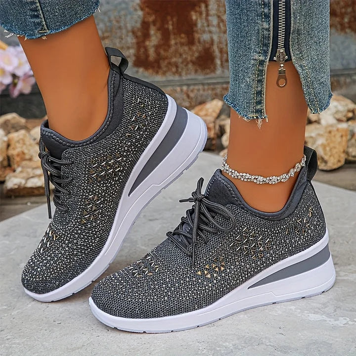 Talia | Women's Sparkling Platform Sneakers
