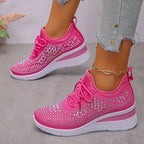 Talia | Women's Sparkling Platform Sneakers