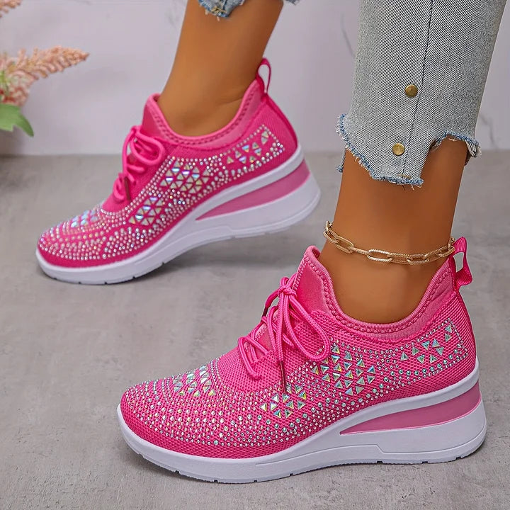 Talia | Women's Sparkling Platform Sneakers