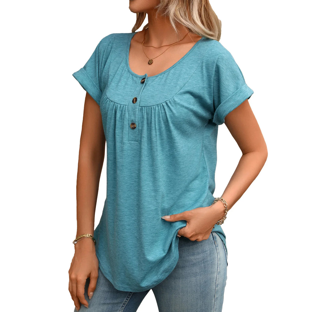 Tamsin | Women's Casual Henley Blouse