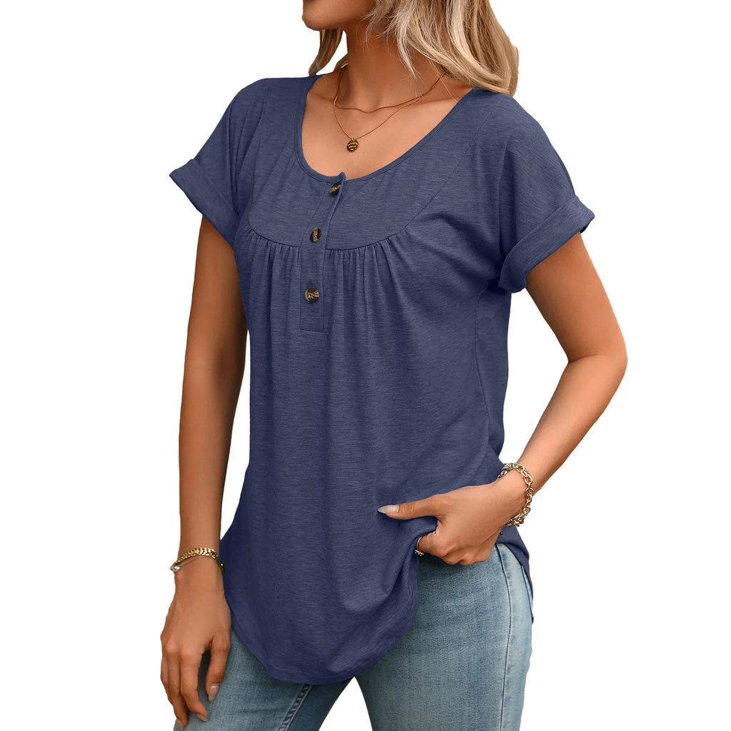 Tamsin | Women's Casual Henley Blouse