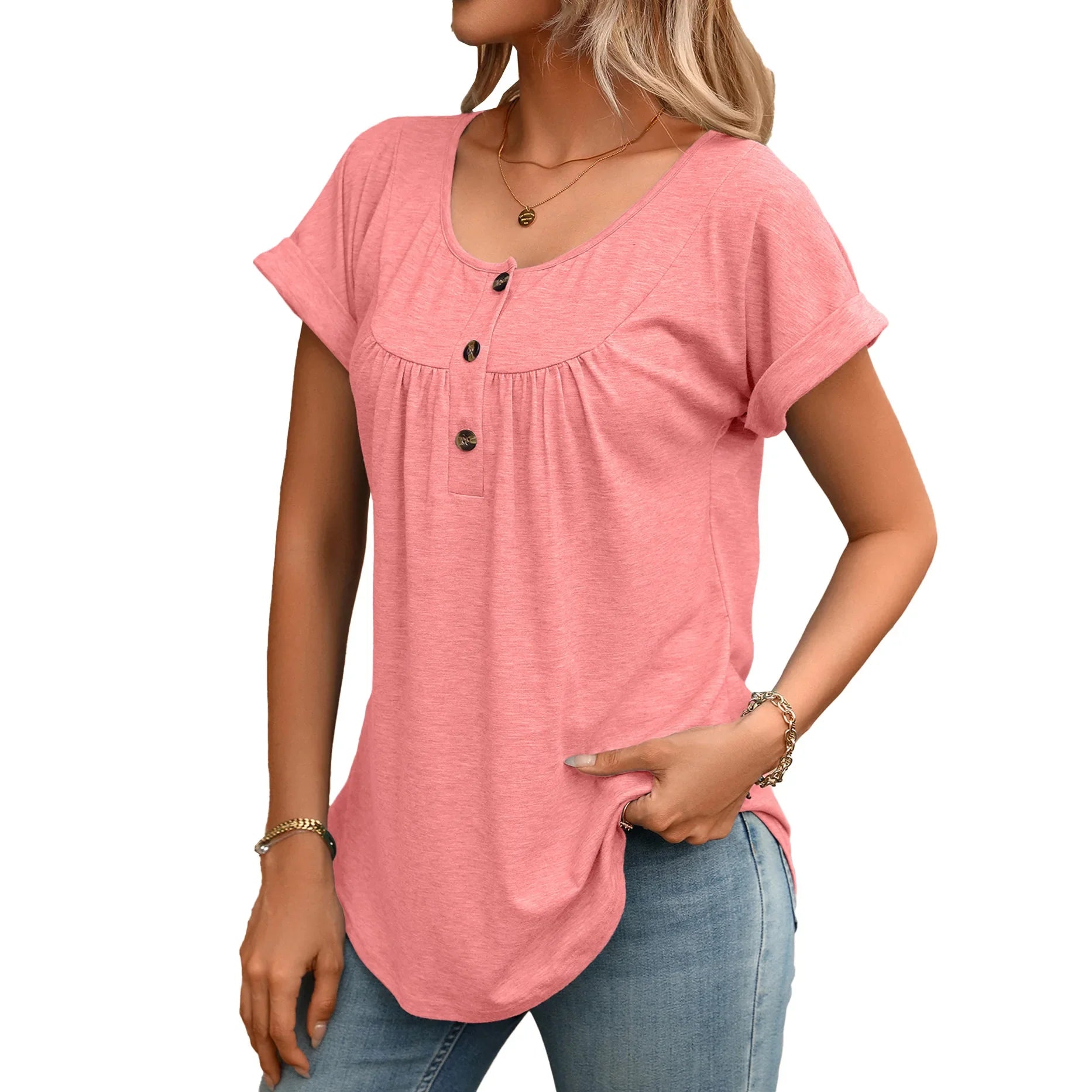 Tamsin | Women's Casual Henley Blouse