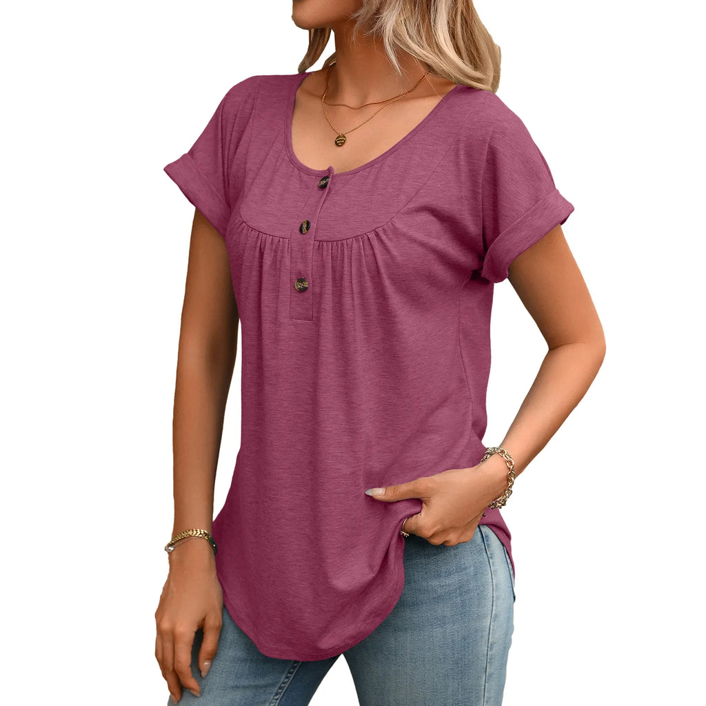 Tamsin | Women's Casual Henley Blouse