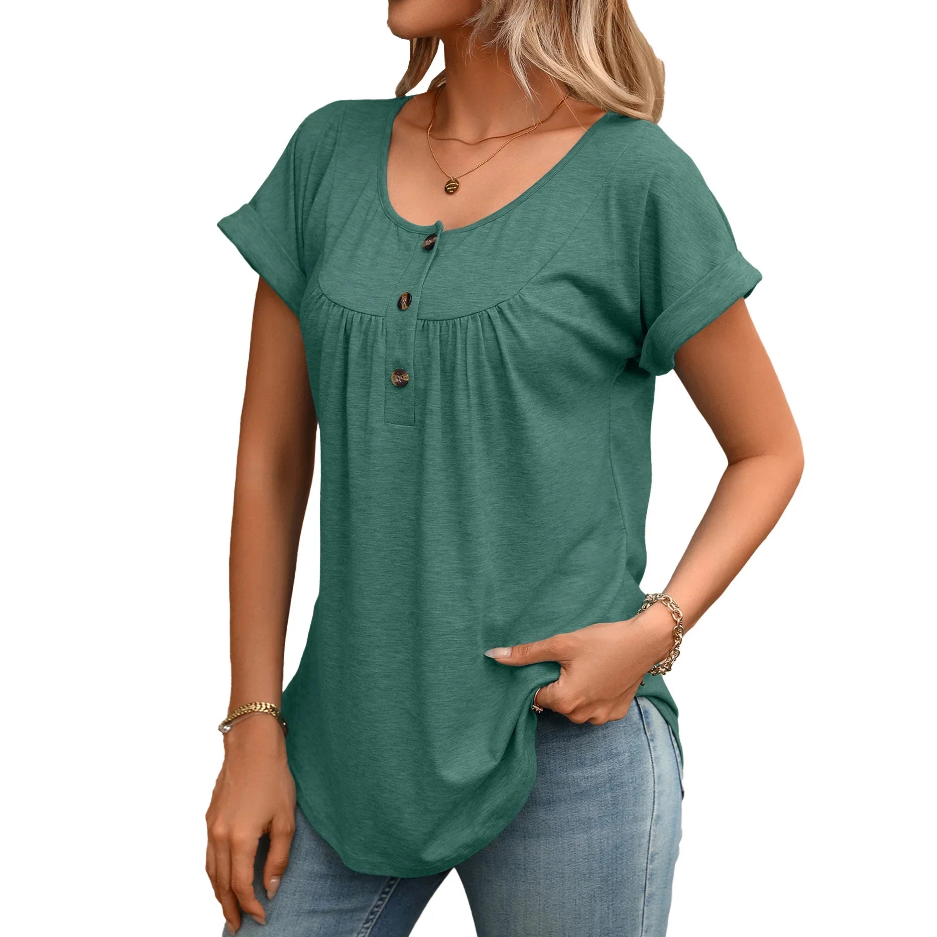 Tamsin | Women's Casual Henley Blouse