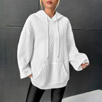 Tamsin | Women's Cozy Cable Knit Hoodie