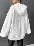 Tamsin | Women's Cozy Cable Knit Hoodie