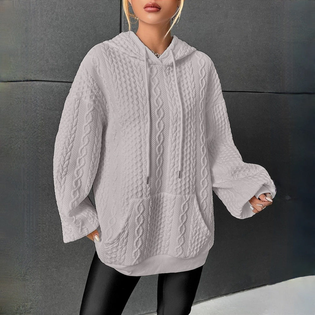 Tamsin | Women's Cozy Cable Knit Hoodie