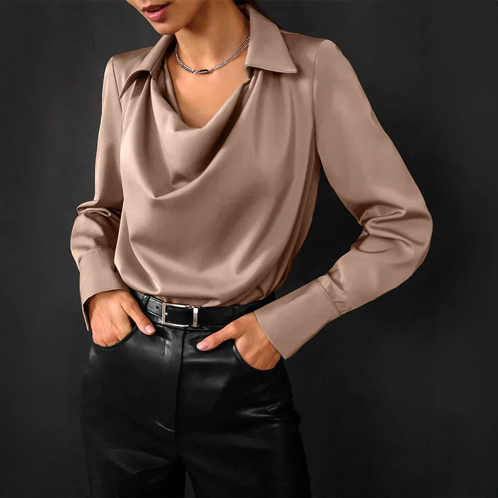 Tamsin | Women's Drape Neck Blouse