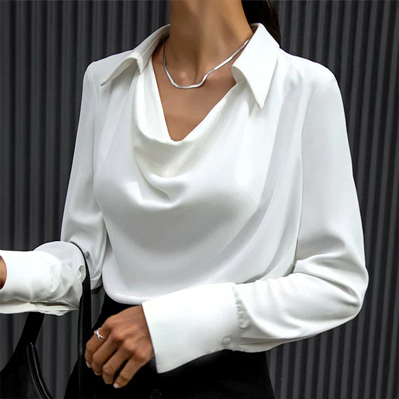 Tamsin | Women's Drape Neck Blouse
