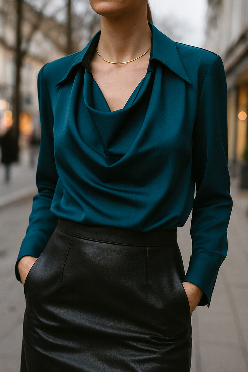 Tamsin | Women's Drape Neck Blouse