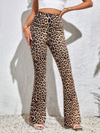 Taryn - Women's Chic Leopard Print Flare Leggings