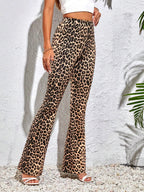 Taryn - Women's Chic Leopard Print Flare Leggings