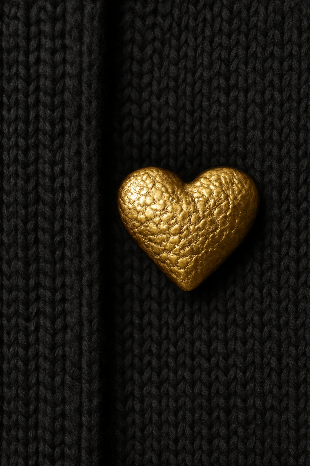 Taryn - Women's Cozy Heart Button Cardigan