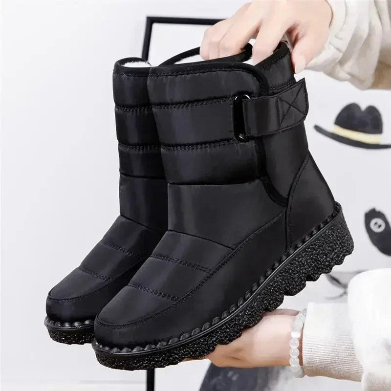 Taryn - Women's Waterproof Winter Boots with Buckle Detail