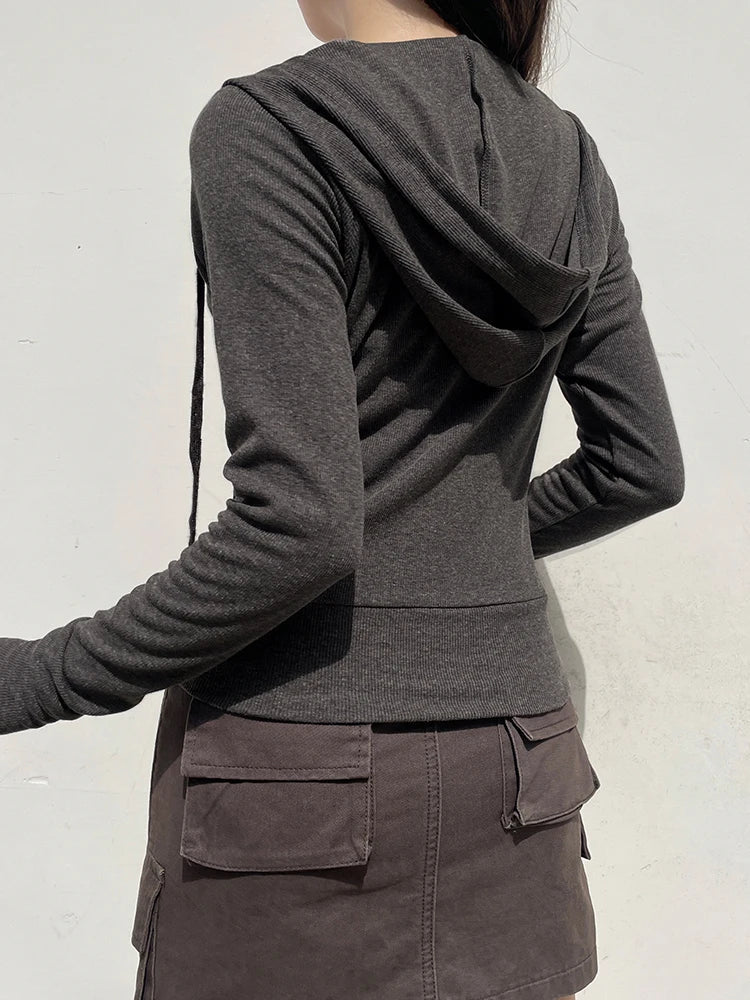 Tessa | Women's Casual Zipped Hoodie with Pocket Detail