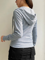 Tessa | Women's Casual Zipped Hoodie with Pocket Detail