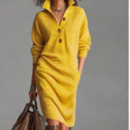 Tessa | Women's Cozy Button-Up Sweater Dress