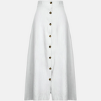Thalia | Women's Elegant Button-Front Maxi Skirt