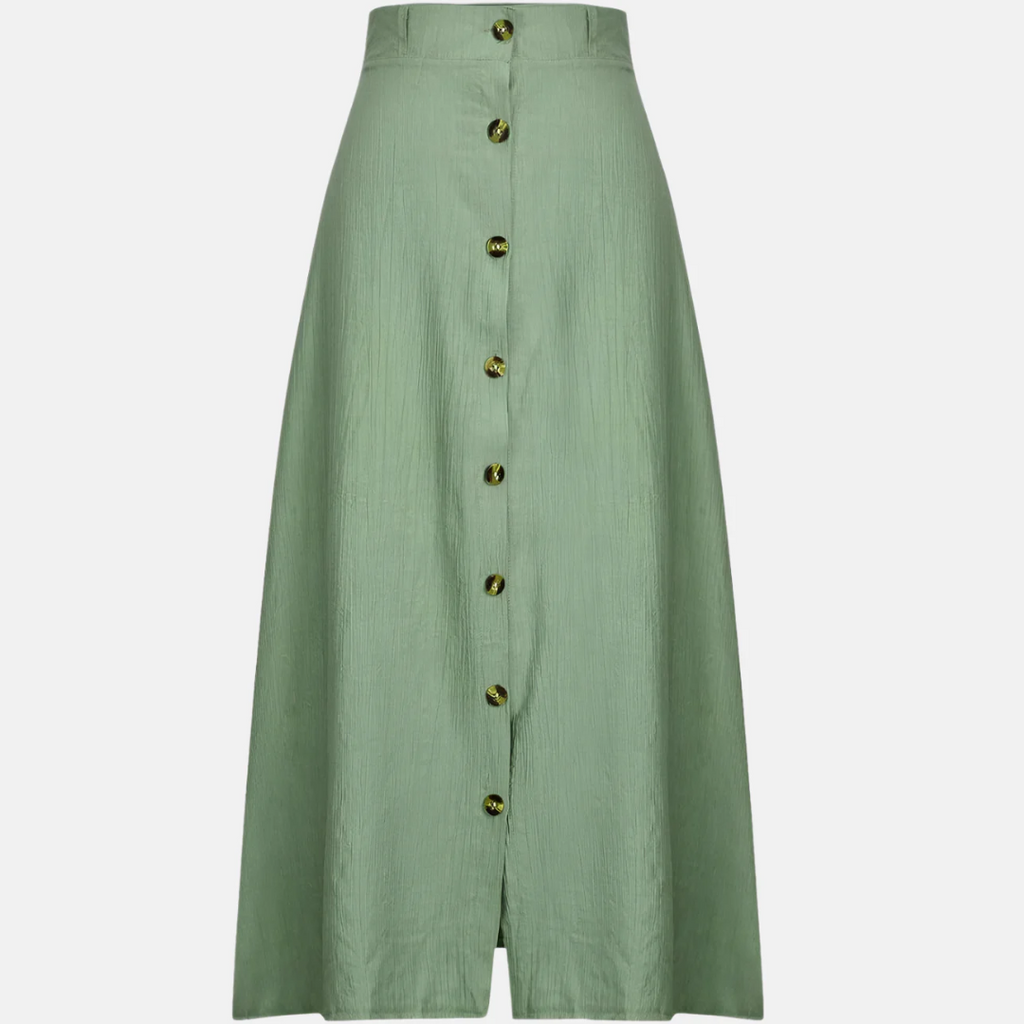 Thalia | Women's Elegant Button-Front Maxi Skirt