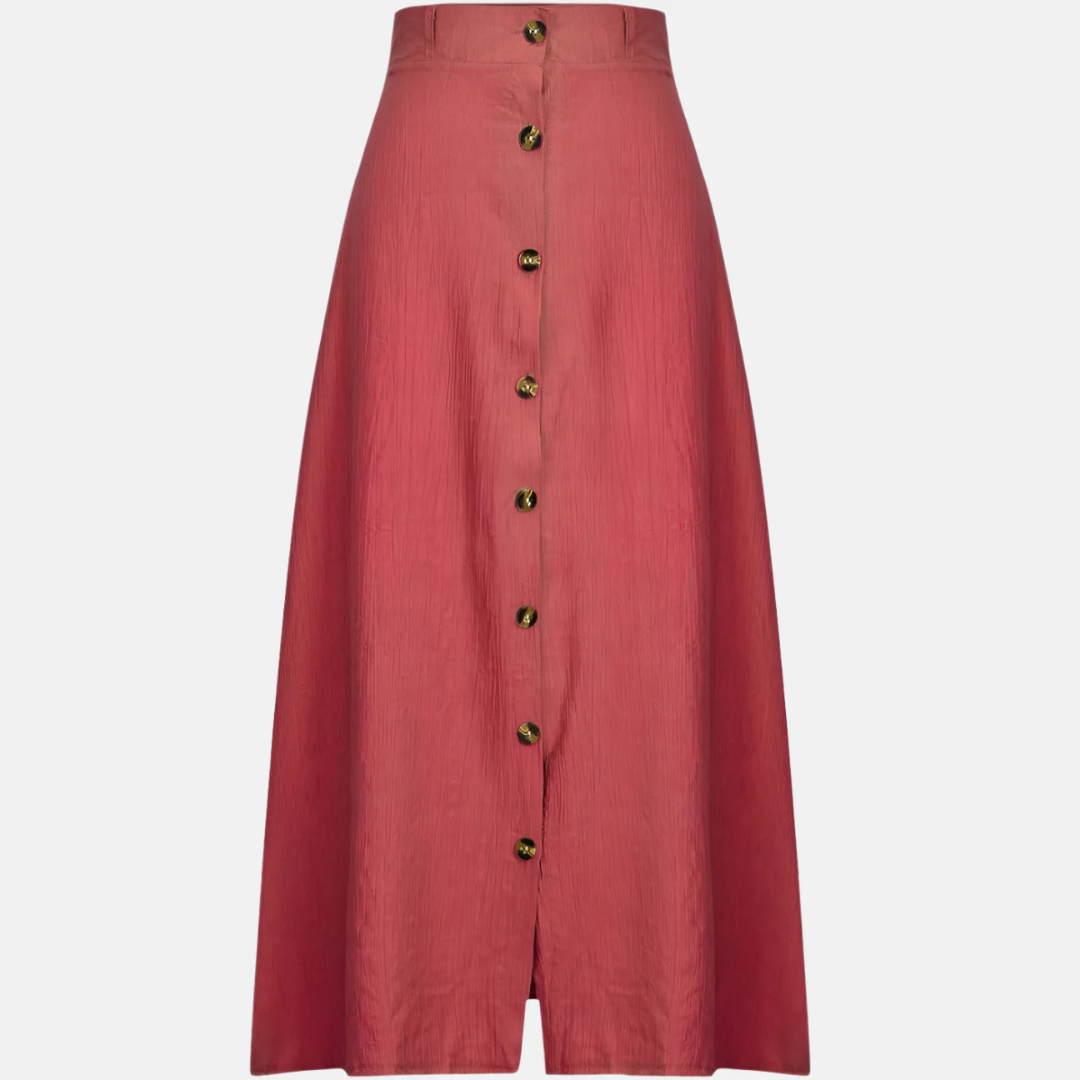 Thalia | Women's Elegant Button-Front Maxi Skirt
