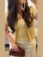 Thalina | Women's Elegant Sparkle Knit Going Out Top