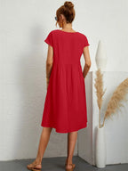 Thea | Women's Casual Midi Dress with Pockets