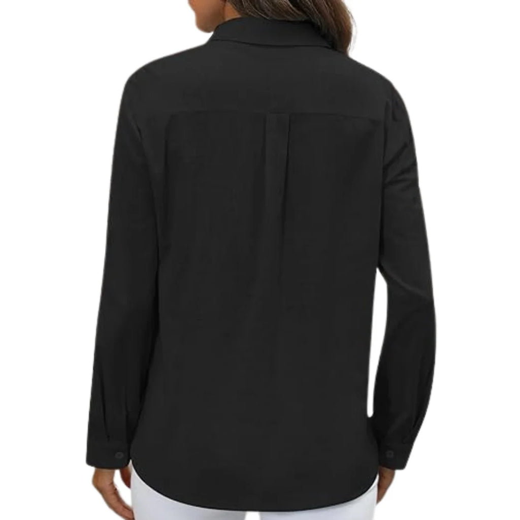 Thea | Women's Elegant Perfect Blouse with Chest Pockets