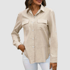 Thea | Women's Elegant Perfect Blouse with Chest Pockets