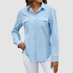 Thea | Women's Elegant Perfect Blouse with Chest Pockets