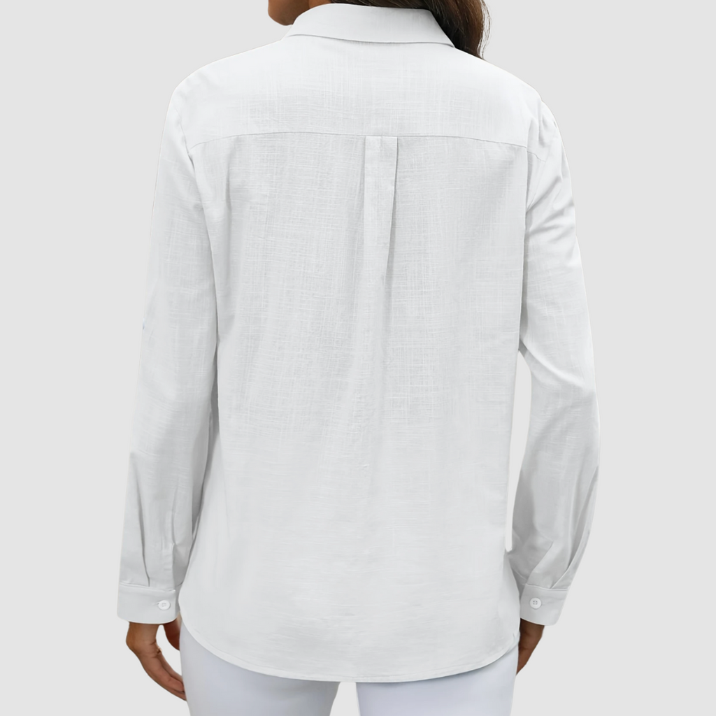 Thea | Women's Elegant Perfect Blouse with Chest Pockets