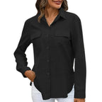 Thea | Women's Elegant Perfect Blouse with Chest Pockets