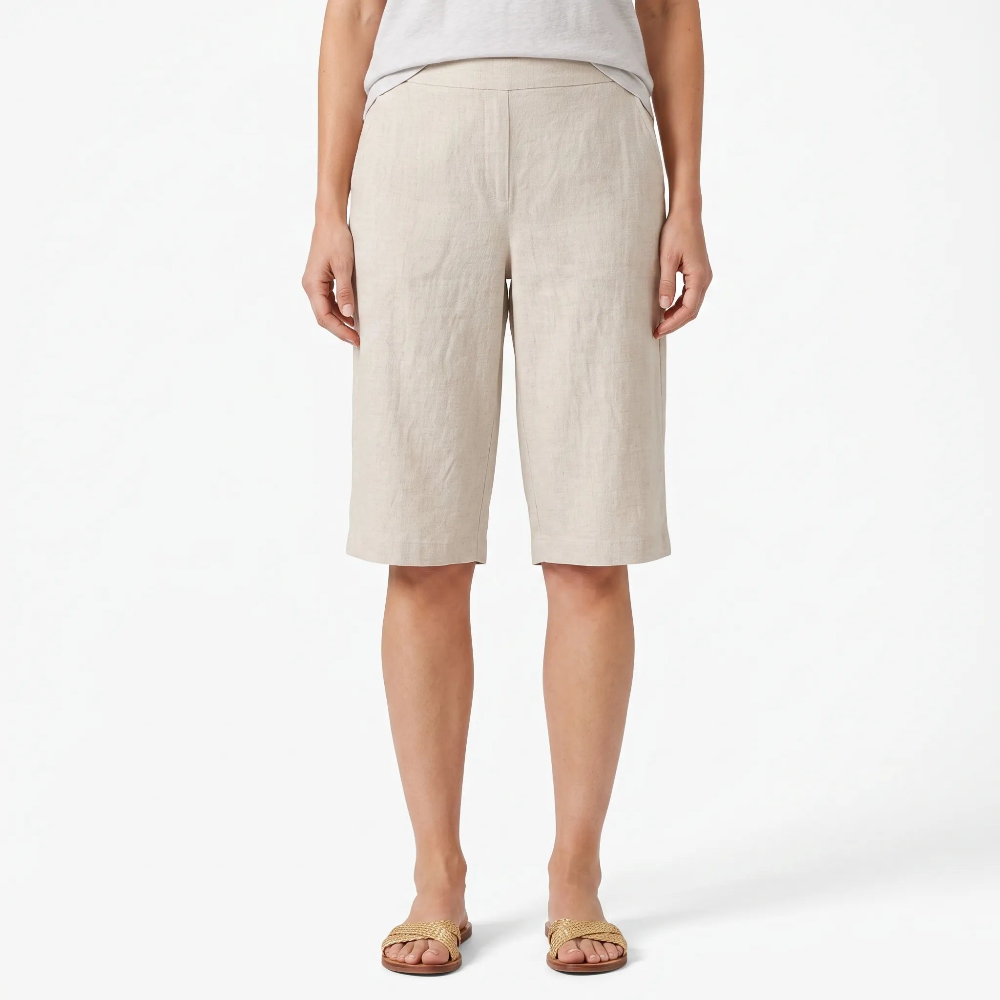 Valmora - Relaxed Knee Length Summer Shorts