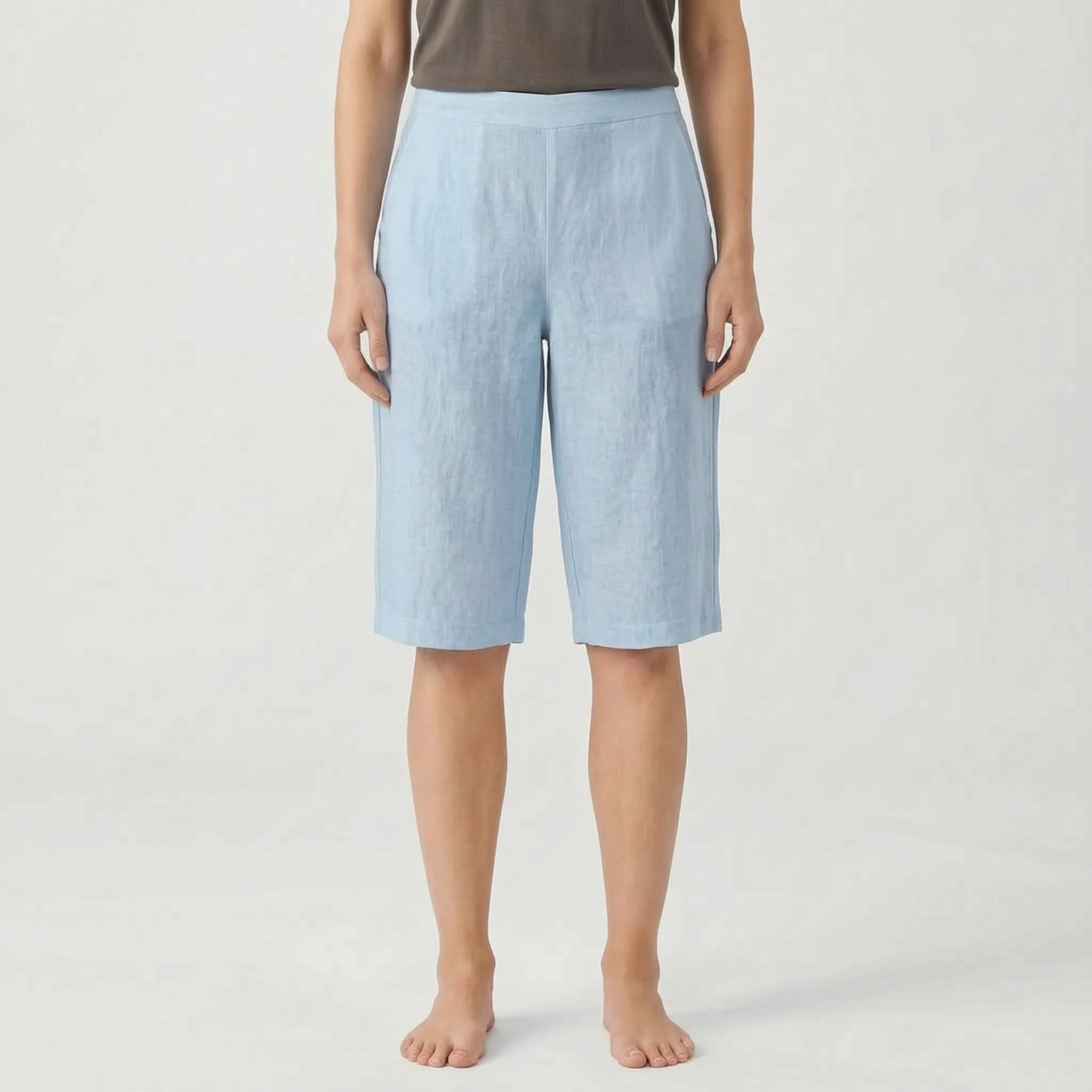 Valmora - Relaxed Knee Length Summer Shorts