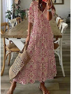 Ophelia | Women's Printed Summer Maxi Dress