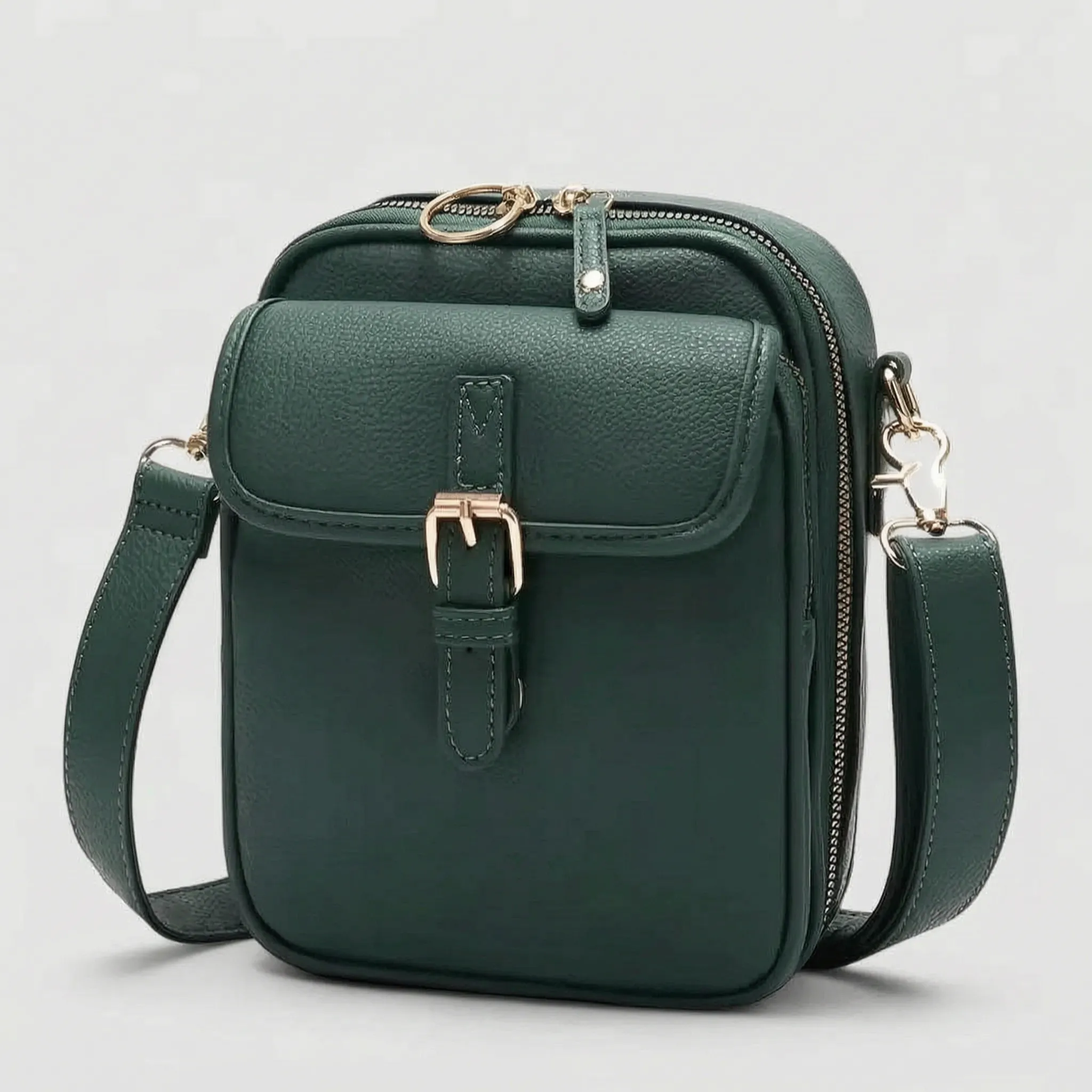 Vellina - Structured Rectangular Crossbody Bag