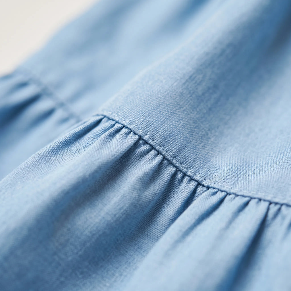 Vellura - Tiered Mini Dress With Flared Sleeves