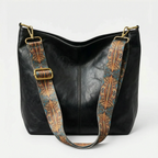 Vintalia - Patterned Strap Vintage Crossbody Bag