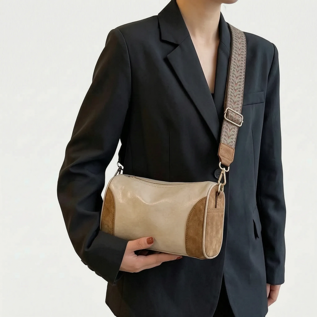 Vivera - Structured Vintage Silhouette Daily Crossbody Bag