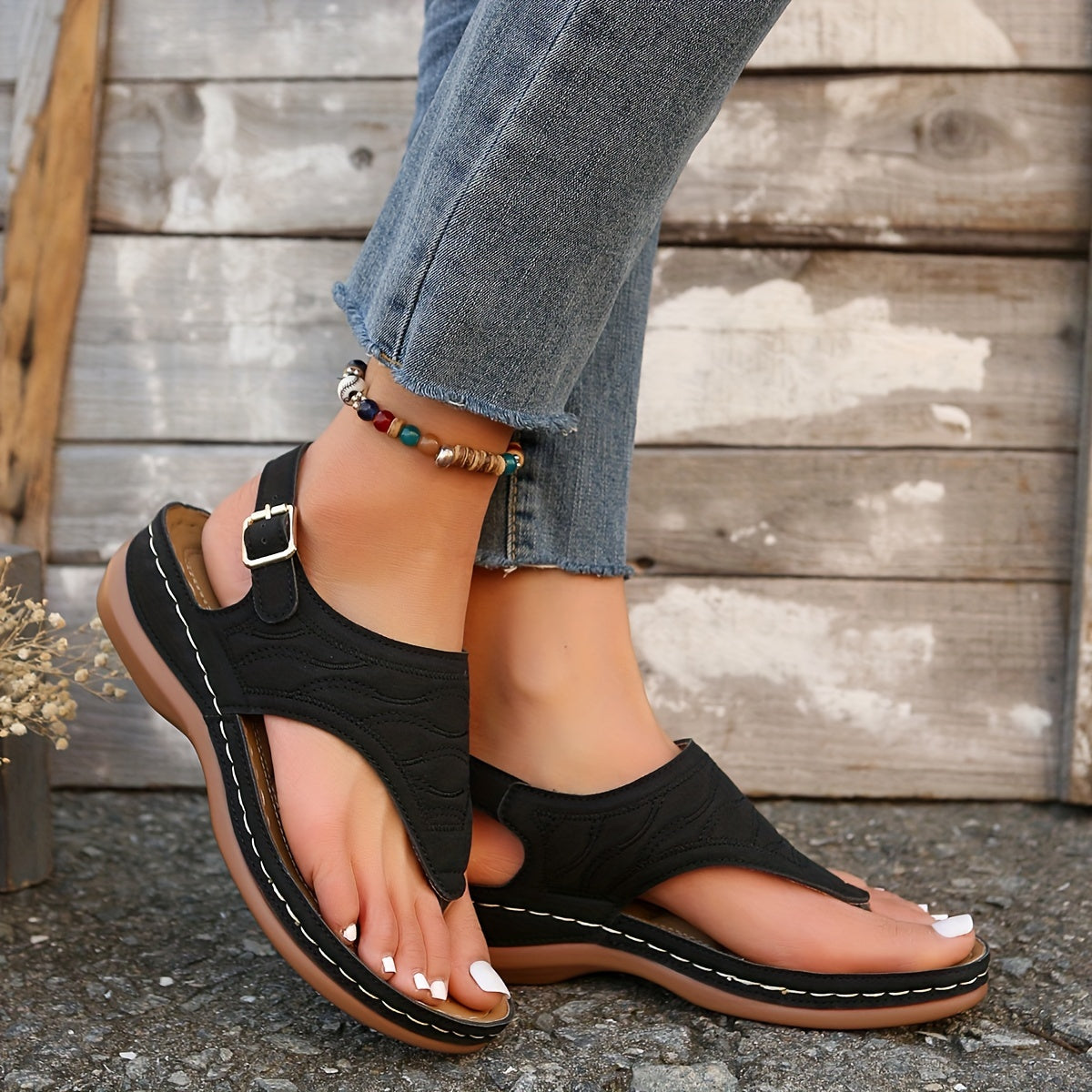 Vivienne | Women's Casual Buckle Strap Sandals