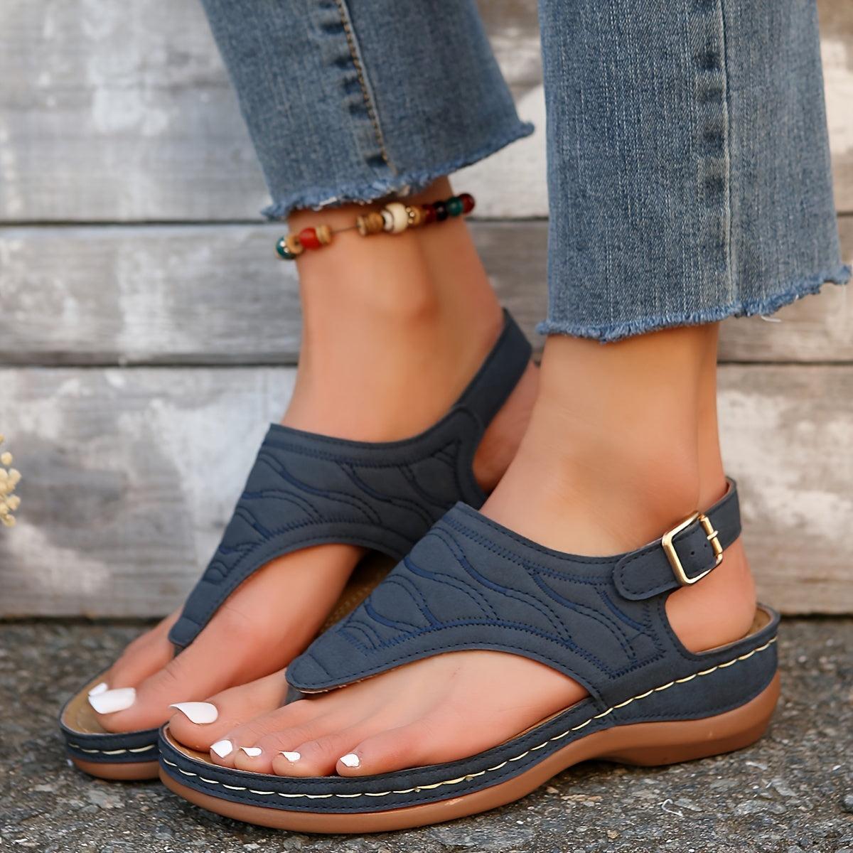 Vivienne | Women's Casual Buckle Strap Sandals