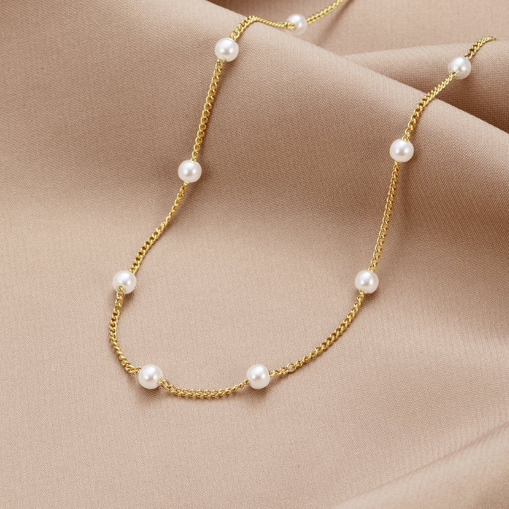 Vivienne - Women's Elegant Faux Pearl Necklace