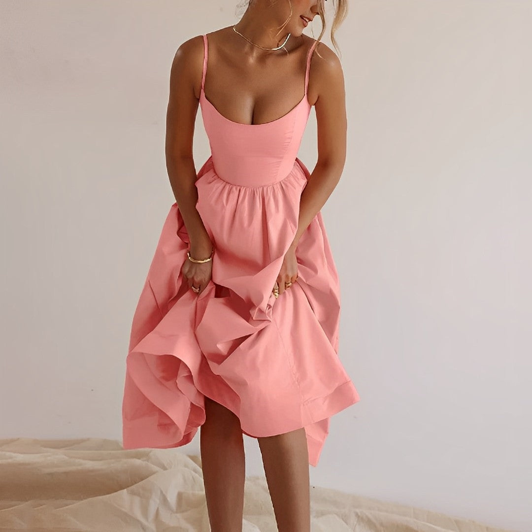 Veda | Women's Chic Pleated Mini Dress