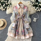 Wren | Women's Elegant Floral Long Sleeve Dress