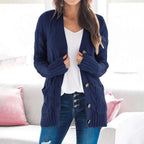 Zoey - Women's Cozy Cable Knit Cardigan