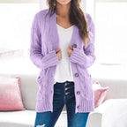 Zoey - Women's Cozy Cable Knit Cardigan