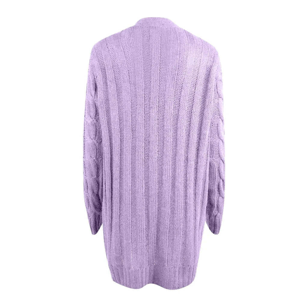 Zoey - Women's Cozy Cable Knit Cardigan
